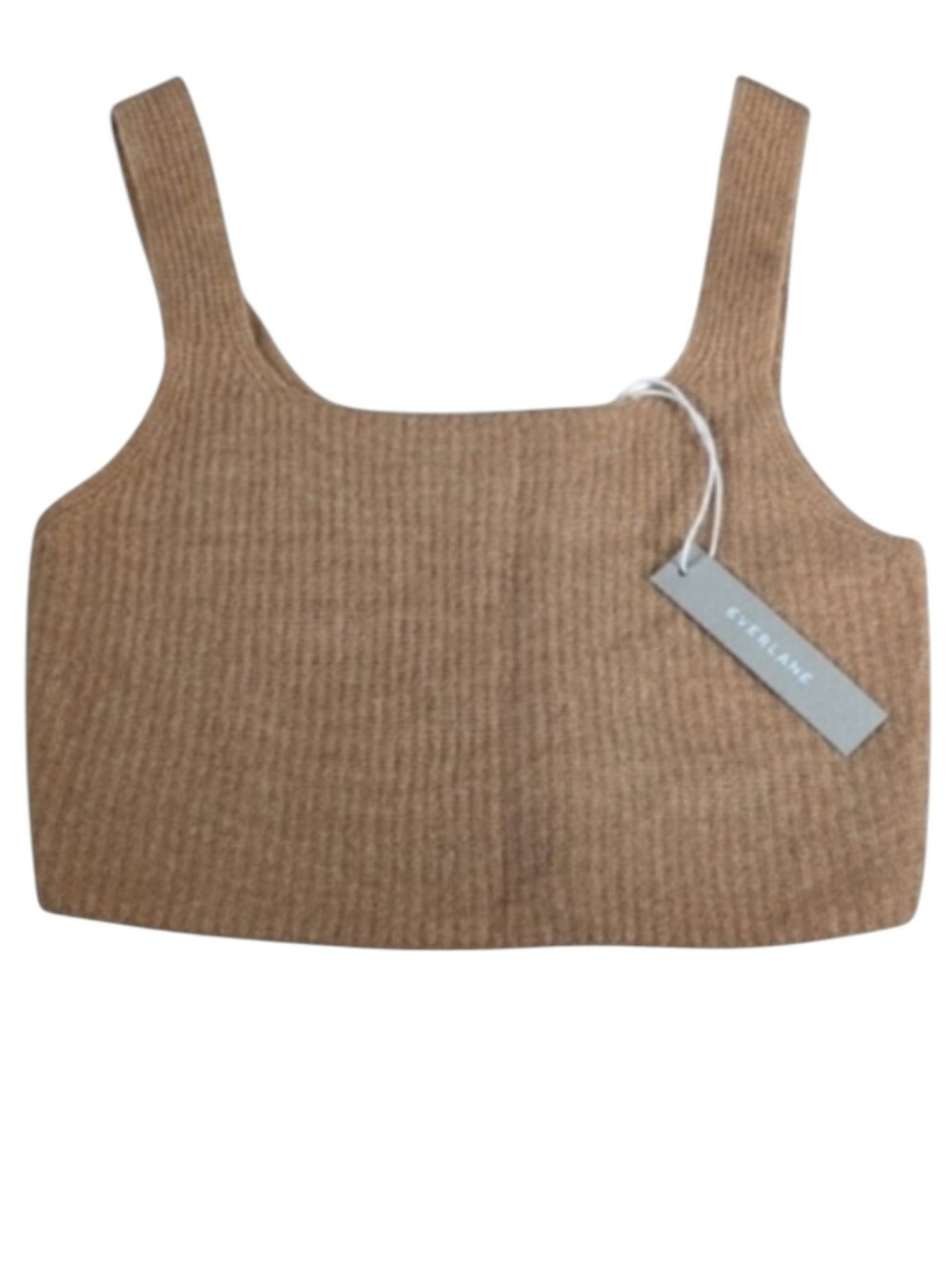 Everlane Wool Blend Cropped Tank in Camel Size Small